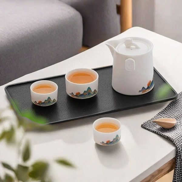 Outdoor Ceramic Portable Travel Chinese Tea Set