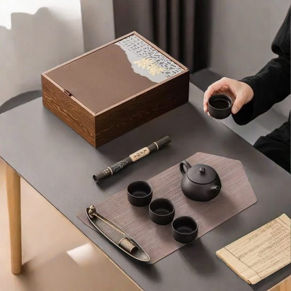 Purple Clay Business Souvenir Chinese Tea Set