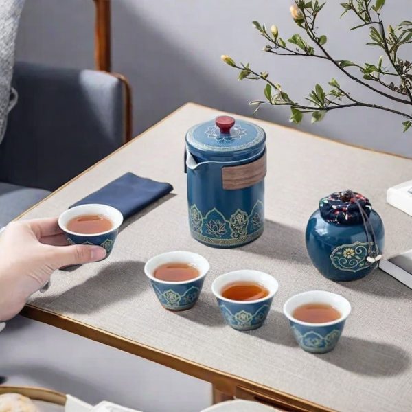 Neo Chinese Style Cup Portable Travel Tea Set