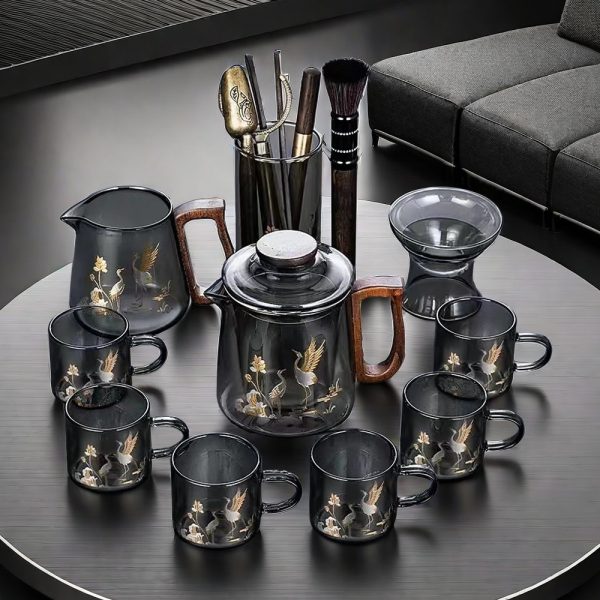 Clear Heat-resistant Glass Tea Set