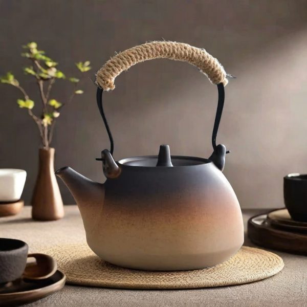 Gradient Ceramic Japanese Teapot