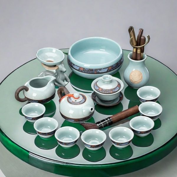Ru Kiln Cracked Chinese Gong Fu Tea Set