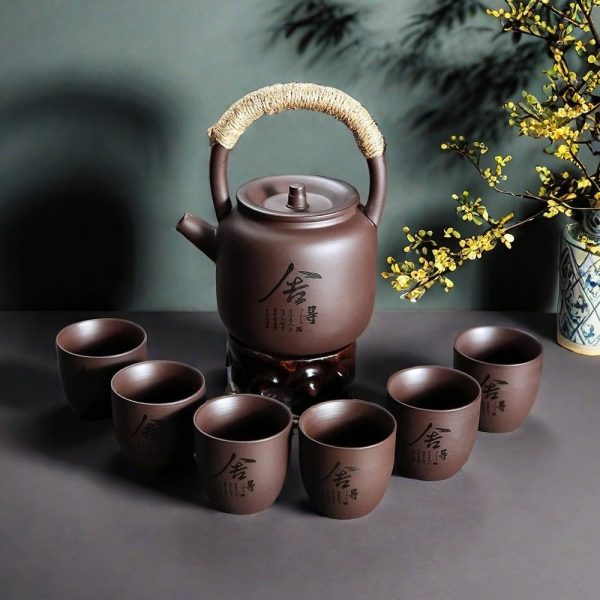 Large Capacity Purple Clay Yixing Tea Set