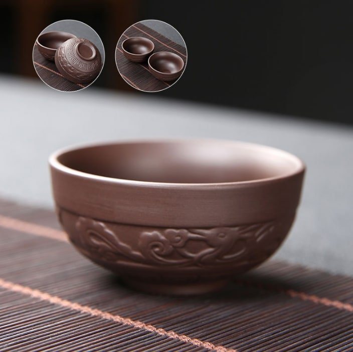 Purple Clay Travel Tea Set With Pixiu Grab Pot33