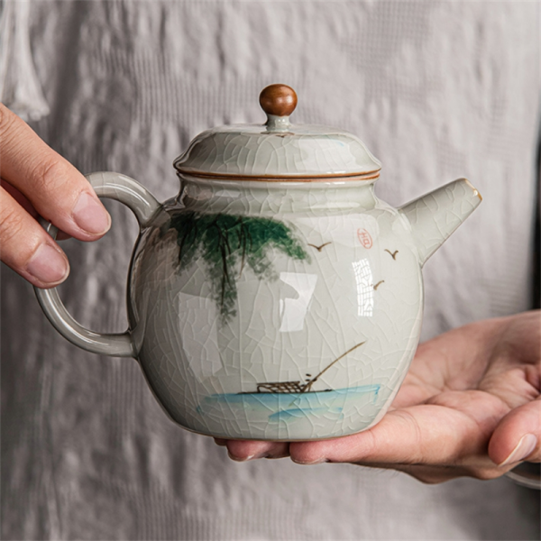 Ge Kiln Cracked Chinese Ceramic Teapot6