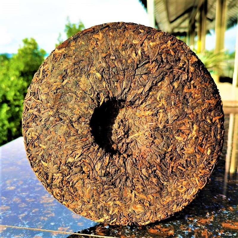 2016 Spring Old Tree with Tall Trunk Ripe Pu-erh Tea Cake of Yi Wu59