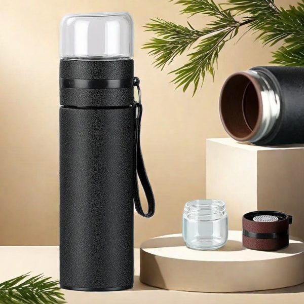 Yixing Purple Clay Liner Tea And Water Separation Stainless Steel Thermos Tea Cup ​