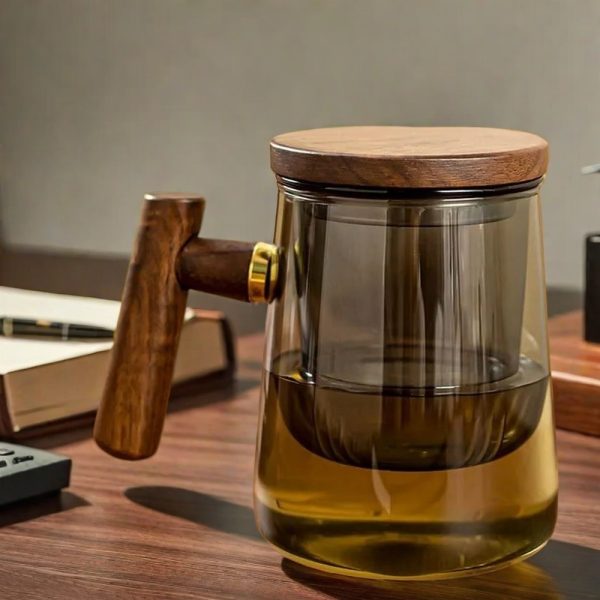 Modern Simple Style Borosilicate Glass Tea Cup