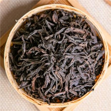 dry tea leaves of premium grade rou gui oolong