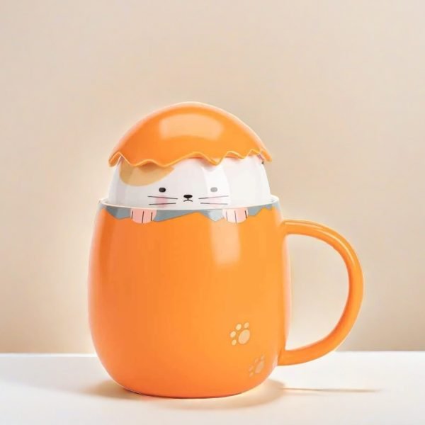 Ceramic Mug Novelty & Cool Teapots With Cute Cat Pattern