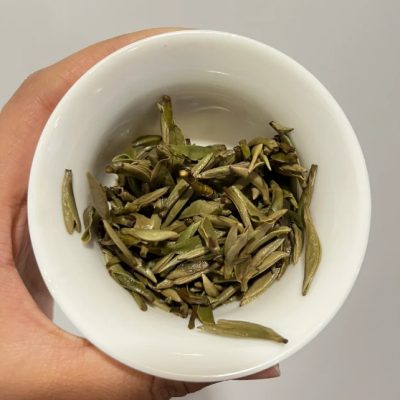 brewed tea leaves of 2023 silver needle white tea