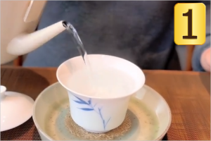 step 1 of brewing baihao yinzhen white tea step 1 of brewing baihao yinzhen white tea