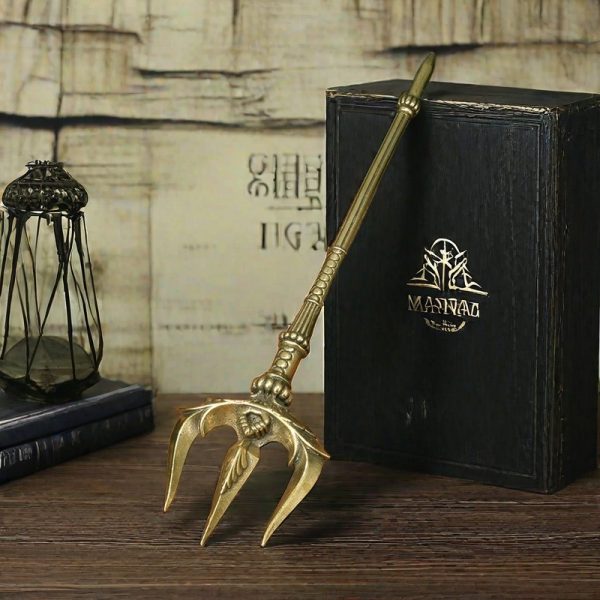 Vintage Brass Tea Needle - Classic Tea Ceremony Knife With Elegant Design