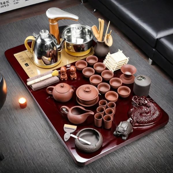 Red Clay Yixing Purple Clay Travel Gongfu Tea Set