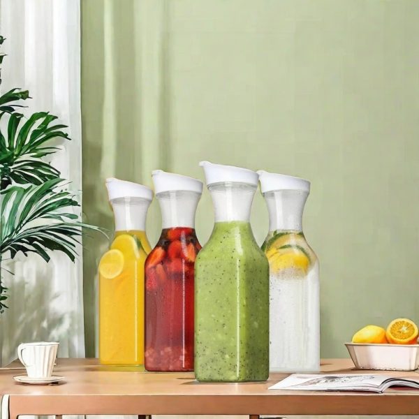 0.4 Gallon Pet Plastic Portable Iced Sun Tea Jug Pitcher Without Spigot