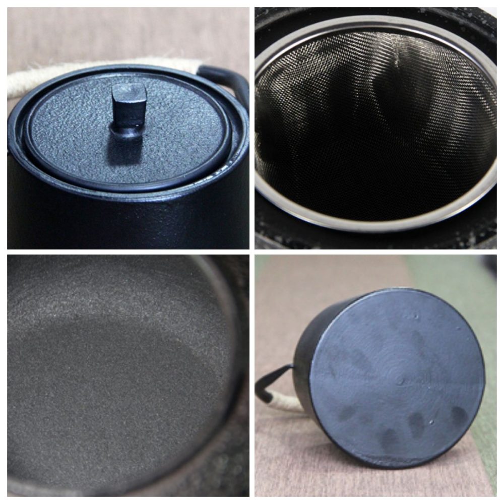 37.2 Fl Oz Best Simple Elegance Old Cast Iron Black Teapot Kettle For Sale