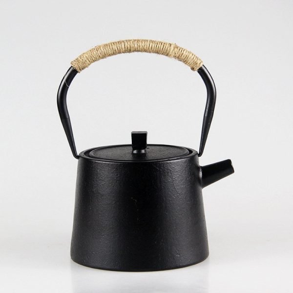 37.2 Fl Oz Best Simple Elegance Old Cast Iron Black Teapot Kettle For Sale