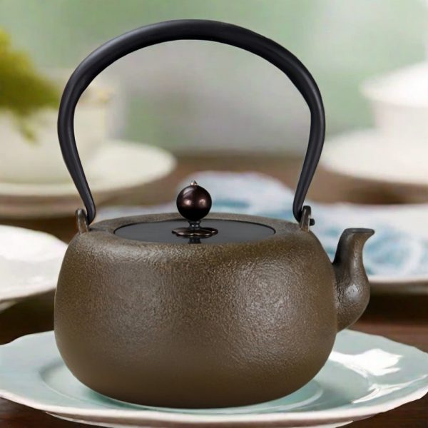 Best Vintage Brown Old Japanese Tetsubin Cast Iron Tea Kettle